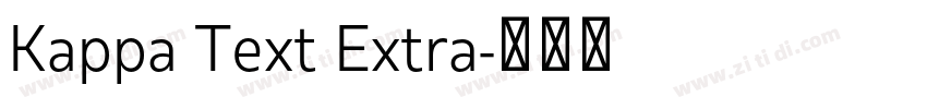 Kappa Text Extra字体转换